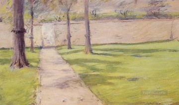 ウィリアム・メリット・チェイス Painting - ザ・ガーデン・ウォール ウィリアム・メリット・チェイス